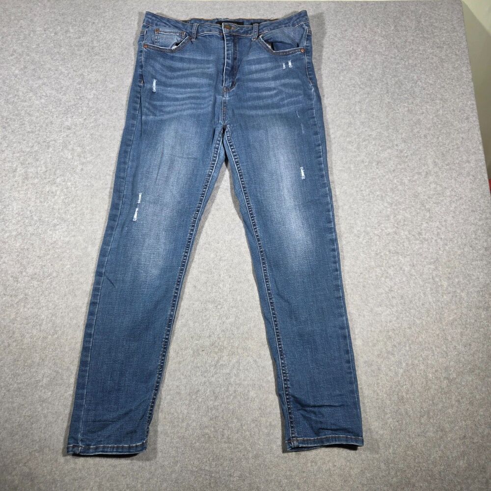 Risen Los Angeles Jeans Size 15 RDP1231 Medium Wash Blue Stretch Denim